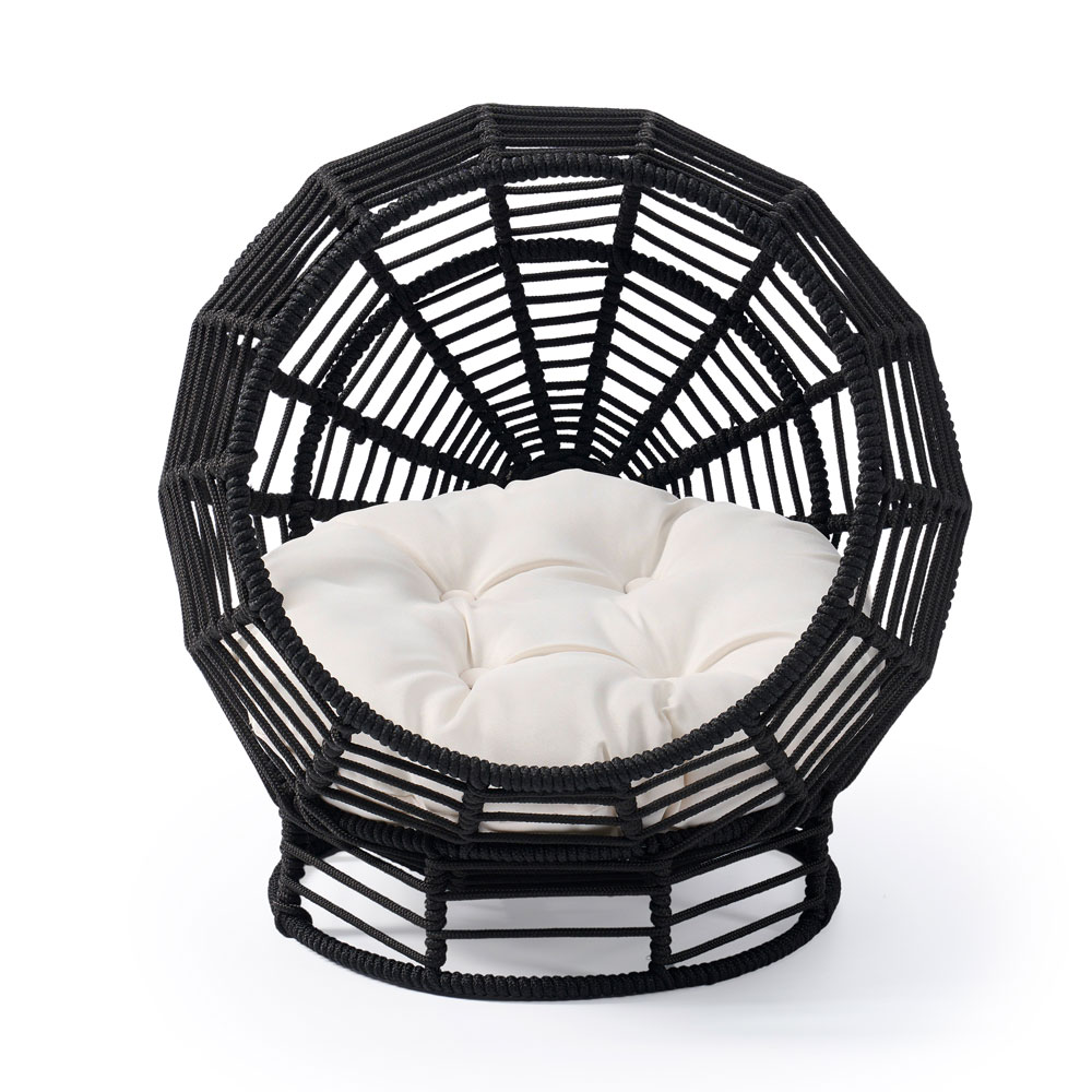 Modern Woven Rope Cat Bed with Removable Cushion – Stylish Indoor Pet Lounge - Image 15