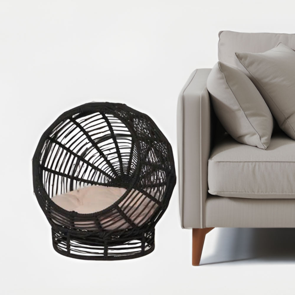 Modern Woven Rope Cat Bed with Removable Cushion – Stylish Indoor Pet Lounge - Image 19