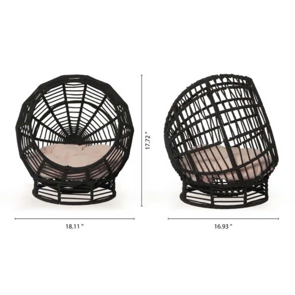 Modern Woven Rope Cat Bed with Removable Cushion – Stylish Indoor Pet Lounge - Image 11