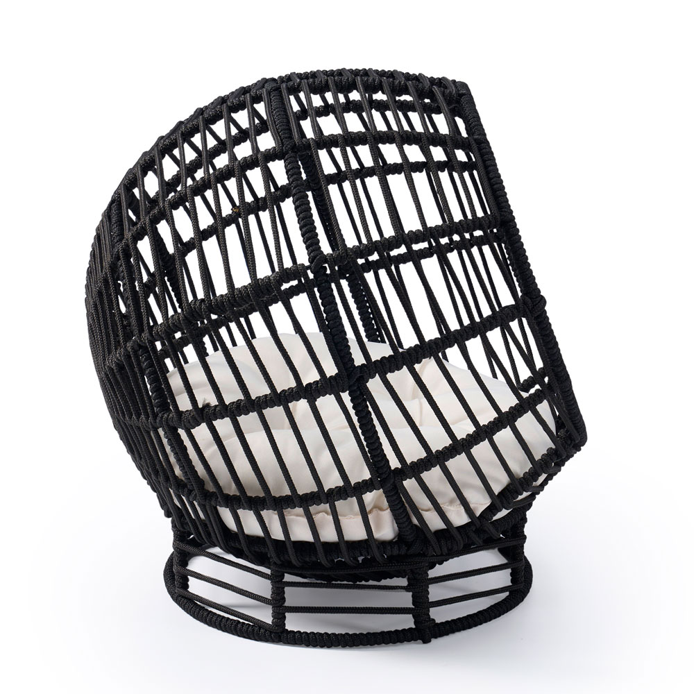 Modern Woven Rope Cat Bed with Removable Cushion – Stylish Indoor Pet Lounge - Image 9